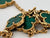 Van Cleef & Arpels Vintage Alhambra 20 Motifs Malachite Yellow Gold Necklace