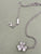 Van Cleef & Arpels White Gold Diamond Small Frivole Pendant