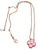 Van Cleef & Arpels Limited Edition Vintage Alhambra Pink Sèvres Porcelain Holiday Pendant Necklace