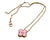 Van Cleef & Arpels Limited Edition Vintage Alhambra Pink Sèvres Porcelain Holiday Pendant Necklace