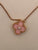 Van Cleef & Arpels Limited Edition Vintage Alhambra Pink Sèvres Porcelain Holiday Pendant Necklace
