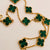 Van Cleef & Arpels Vintage Alhambra 10pc Malachite Necklace VCARO3QJ00