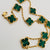 Van Cleef & Arpels Vintage Alhambra 10pc Malachite Necklace VCARO3QJ00