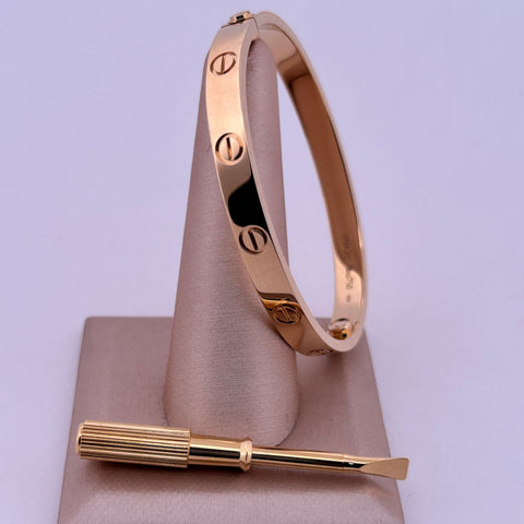 Cartier Love Bracelet 18k Yellow Gold - Sz 16 - Model B6067417- Like New