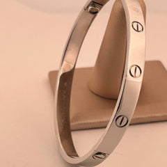 Cartier Love Bracelet  18k White Gold  Sz 19