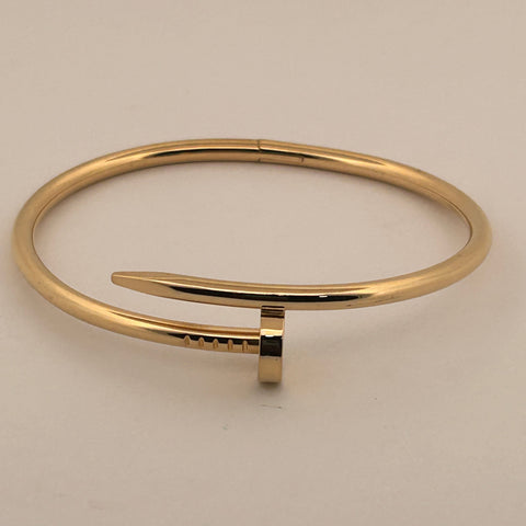 Cartier Juste un Clou 18k Yellow Gold Bracelet - Classic Model B6062617 - Size 18 - Like New