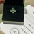 Van Cleef & Arpels Vintage Alhambra Diamond Ring Yellow Gold Malachite