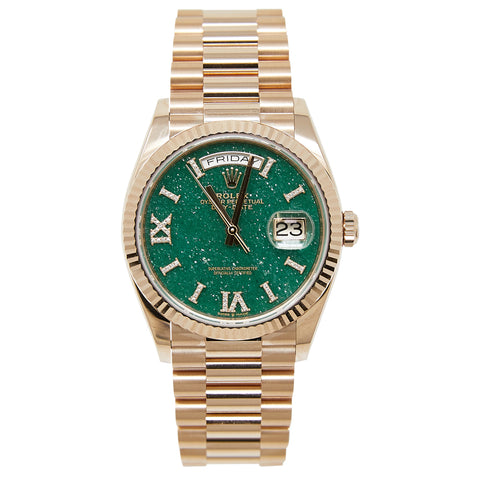 Rolex President Aventurine Diamond 36mm 128235 Watch