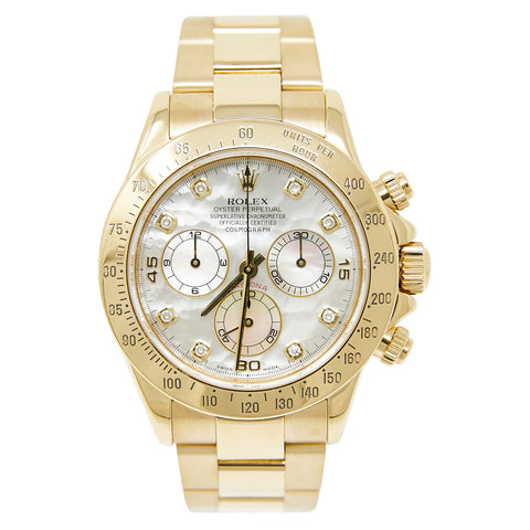 Rolex Daytona 18k Yellow Gold 116528 Men's Watch.