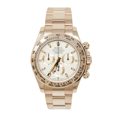 Rolex Daytona 18k Rose Gold 116505 Men's Watch!