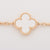 Van Cleef & Arpels Yellow Gold Alhambra Mother of Pearl Bracelet