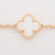 Van Cleef & Arpels Yellow Gold Alhambra Mother of Pearl Bracelet