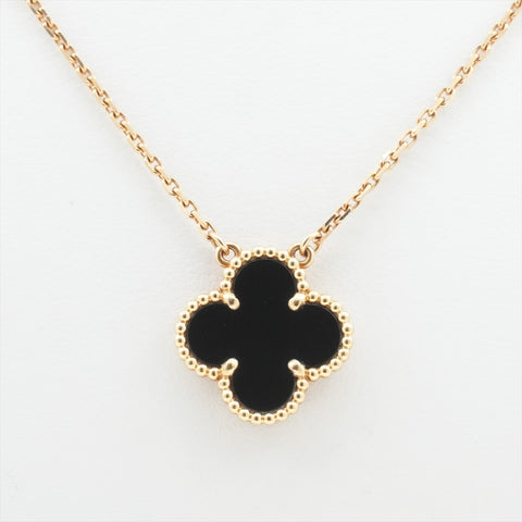 Van Cleef & Arpels Vintage Alhambra Onyx Pendant VCARA45800