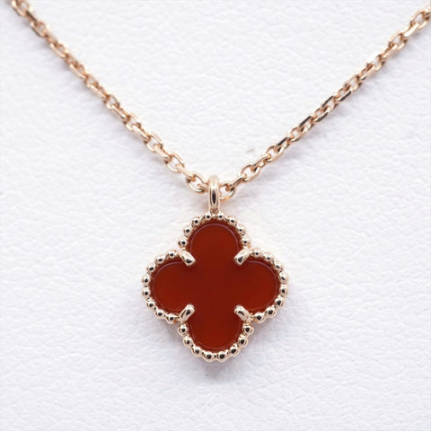 Van Cleef & Arpels Sweet Alhambra Carnelian Pendant VCARN59M00