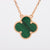 Van Cleef & Arpels Vintage Alhambra Malachite Pendant VCARO9VA00