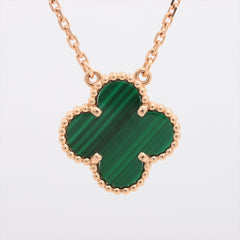 Van Cleef & Arpels Vintage Alhambra Malachite Pendant VCARO9VA00