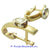 Ladies 14k Yellow and White Gold Diamond Earrings
