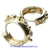 Ladies 14k Yellow Gold Diamond Earrings