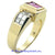 Ladies 14k Yellow Gold Diamond Ring