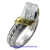 Ladies 18K Gold and Platinum Diamond Band