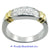Ladies 18K Gold and Platinum Diamond Band