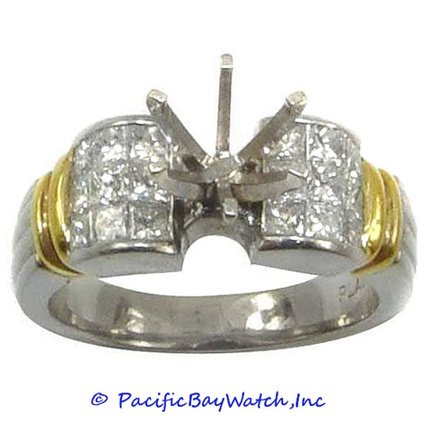 Platinum Ladies Diamond Ring Mounting