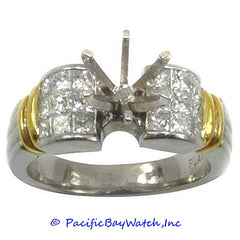 Platinum Ladies Diamond Ring Mounting