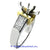 18K Yellow and White Gold Ladies Diamond Ring Mounting