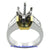 18K Yellow and White Gold Ladies Diamond Ring Mounting