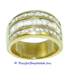 Ladies 18k Yellow Gold Diamond Band