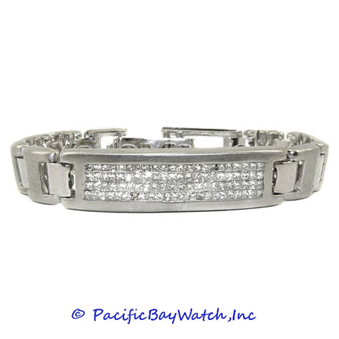 14K White Gold Bracelet for Men