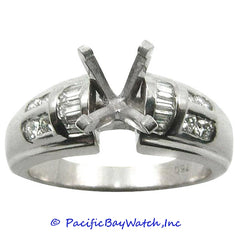 18K White Gold Ladies Diamond Ring Mounting