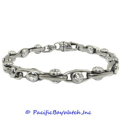 14K White Gold Bracelet for Men