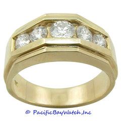 Men's 14K Yellow Gold Diamond Ring