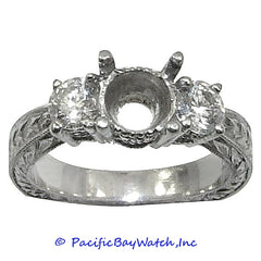 Platinum Ladies Diamond Ring Mounting