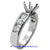 14K White Gold Ladies Diamond Ring Mounting