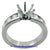 14K White Gold Ladies Diamond Ring Mounting