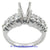 14K White Gold Ladies Diamond Ring Mounting