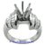 18K White Gold Ladies Diamond Ring Mounting