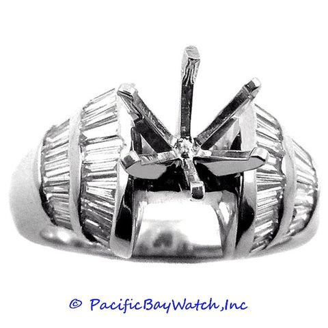 18K White Gold Ladies Diamond Ring Mounting