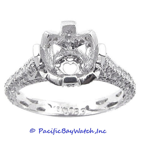 18K White Gold Ladies Diamond Ring Mounting