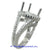 18K White Gold Ladies Diamond Ring Mounting