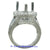 18K White Gold Ladies Diamond Ring Mounting