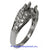 14K White Gold Ladies Diamond Ring Mounting