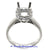 14K White Gold Ladies Diamond Ring Mounting
