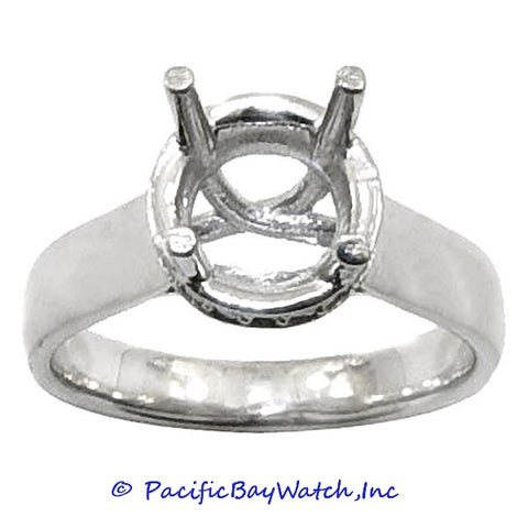 14K White Gold Ladies Diamond Ring Mounting