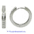 Ladies 18k White Gold Diamond Earrings