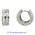 Ladies 18k White Gold Diamond Earrings