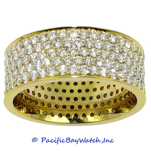 Ladies 18k Yellow Gold Diamond Band