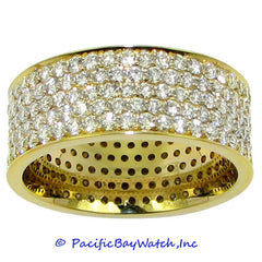 Ladies 18k Yellow Gold Diamond Band